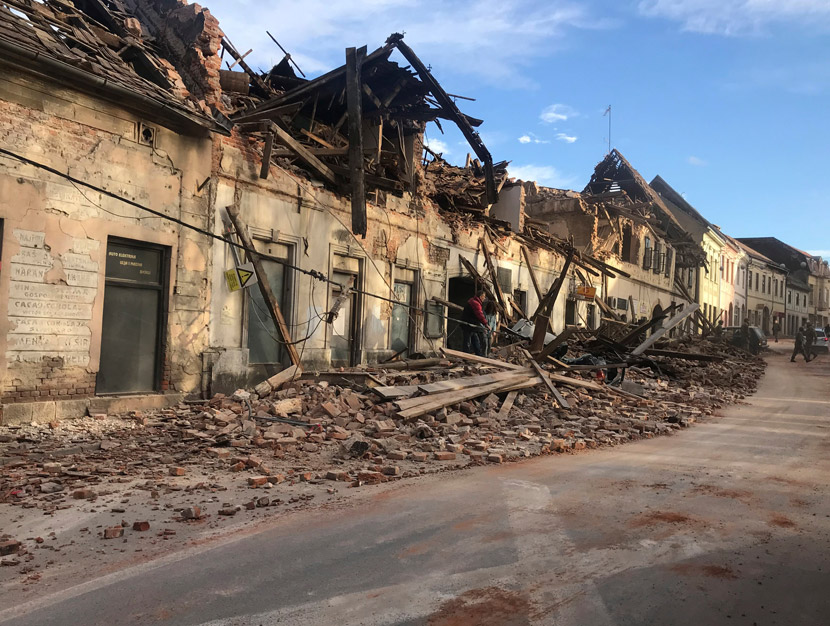 Strong earthquakes in Croatia